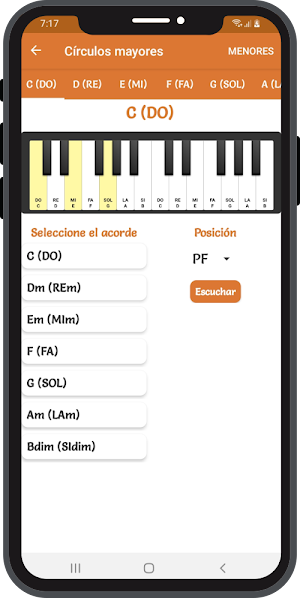 Acordes para Piano Screenshot 2