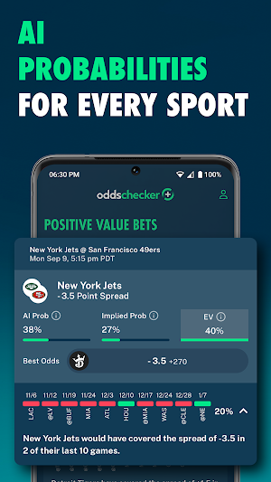 Oddschecker+ AI Betting Tool Screenshot 2
