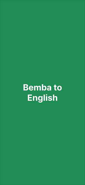 Bemba to English Dictionary FR Screenshot 1