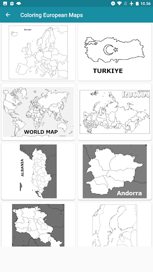 Europe Map : Coloring Screenshot 2
