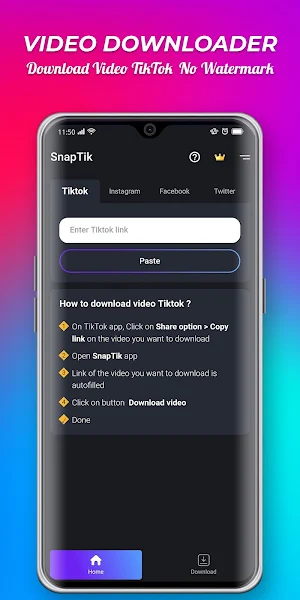 SnapTik - TT Video Downloader Screenshot 1