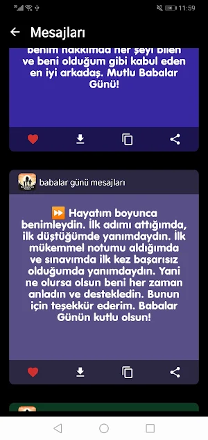 babalar günü mesajları Screenshot 1