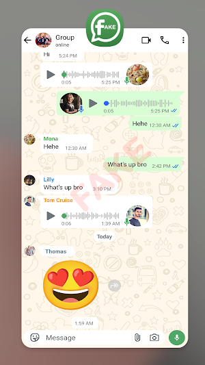Fake Chat WhatsChat Prank Screenshot 2