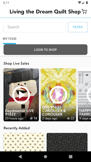 Living the Dream Quilt Shop Screenshot 1