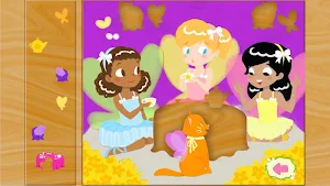 Fairy Ballerina Puzzles Golden Screenshot 1