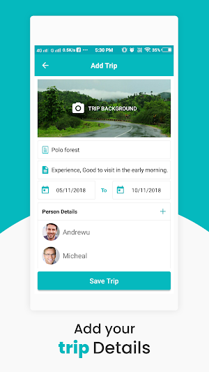 Trip Expense Manager Screenshot 1