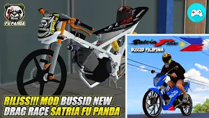 bussid motor drag satria  2024 Screenshot 1