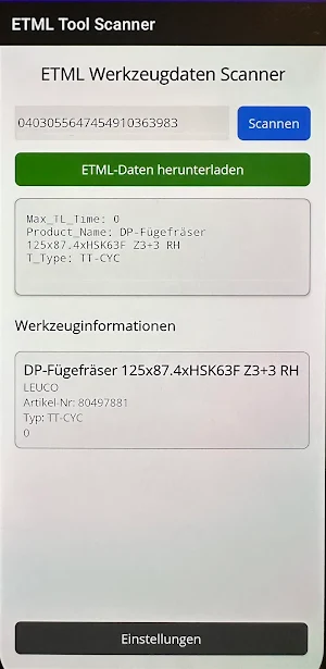ETML Tool Management Screenshot 0