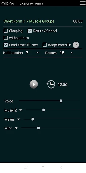 Progressive Muscle Relaxation - PMR Pro - English Screenshot 3