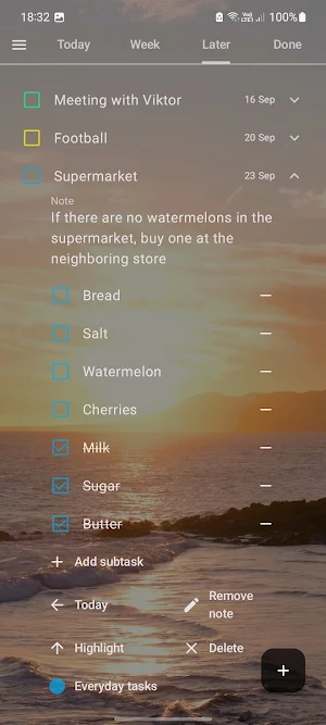 Do It Tomorrow: Task List Screenshot 1