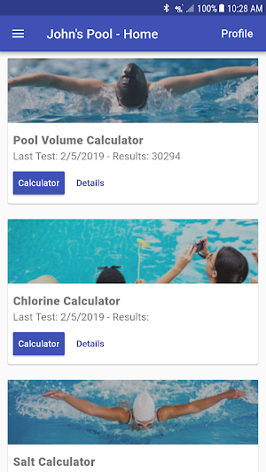 Pool Chemical Calculator Screenshot 1