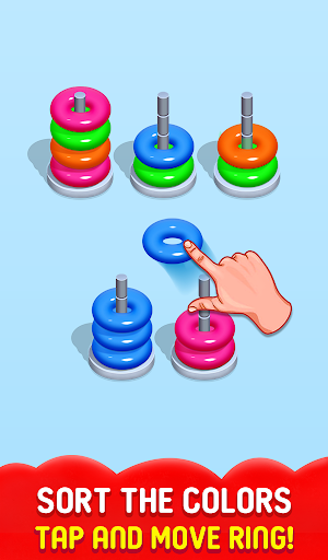 Hoop Sort Stack Puzzle - Color Sort - Stack Sort Screenshot 0