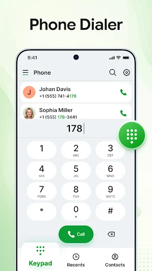 Contacts - Phone Calls, Home Screenshot 0