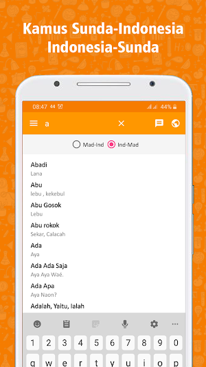 Kamus Sunda Screenshot 1