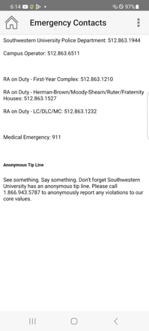 Southwestern University Screenshot 2