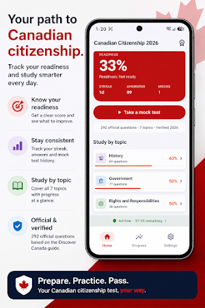 Canada Citizenship Test Screenshot 1