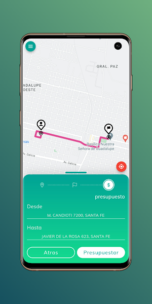Taxi App Pasajeros Screenshot 2