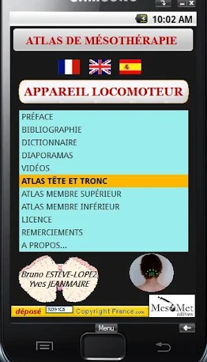 Mésothérapie Atlas Screenshot 0