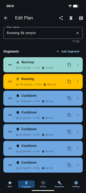 Treadmill Assistant Screenshot 2