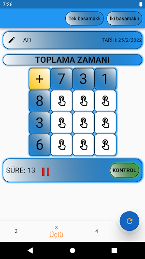 3 İşlem Etkinlik Screenshot 0