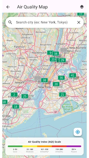 AirQuality: AQI, Weather, Map Screenshot 1