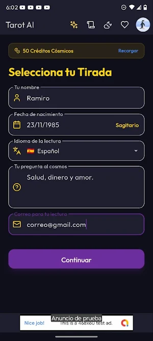 Tarot AI Screenshot 1