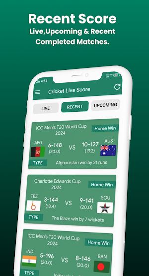 Cricket Live Score Screenshot 1