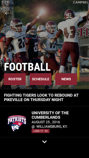 Campbellsville Tigers Screenshot 2