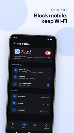Net Blocker: App Firewall Screenshot 2