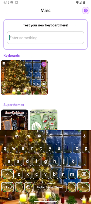 Neon Love: Keyboard Themes Screenshot 1