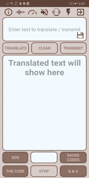 Morse Code - BeepFlashVibrate Screenshot 0