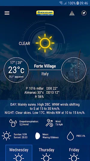New Holland Farming Weather Screenshot 0
