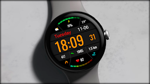 Digital Facon Watch Face Screenshot 0