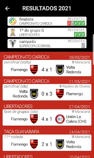 Agenda do Mengão Screenshot 2
