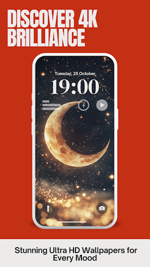 Aesthetic Moon Wallpaper 4K Screenshot 1