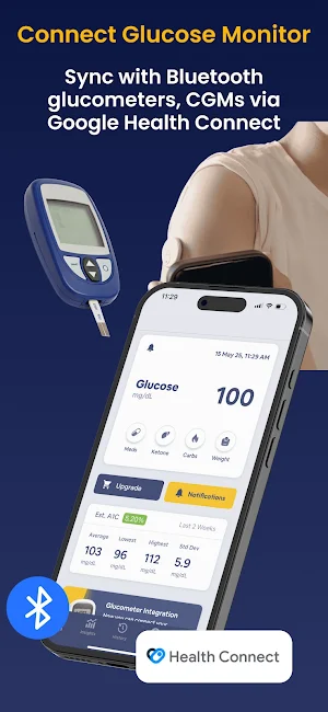 Blood Glucose App - Glucobyte Screenshot 1