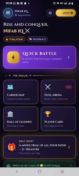 MindRank: Quiz Battle RPG Screenshot 0