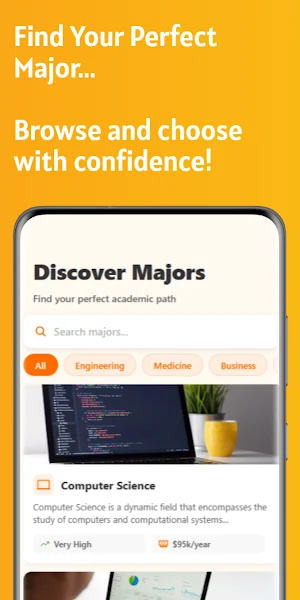 Edvaro – College Major Finder Screenshot 3