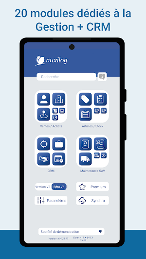 NuxiDev 6 Gestion + CRM + SAV Screenshot 2