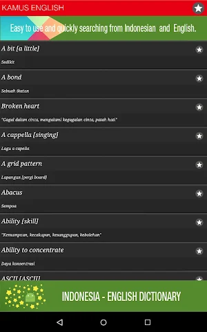 INDONESIA - ENGLISH DICTIONARY Screenshot 3
