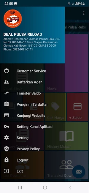 DPR PULSA Reload Screenshot 1