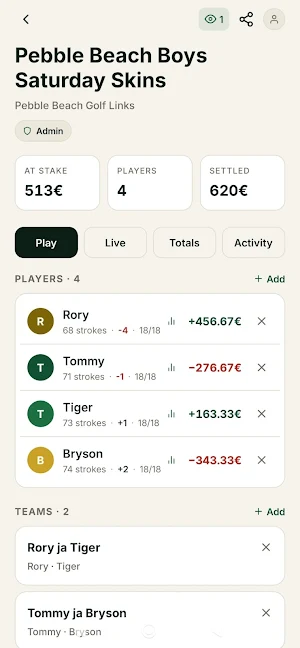 Fairway Golf Bets Screenshot 3