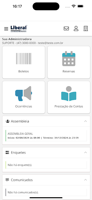 Liberal Condomínios Screenshot 2
