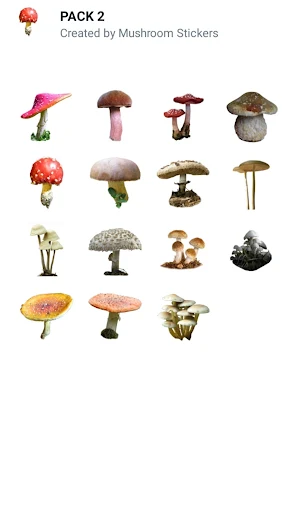 Mushroom stickers for WhatsApp Screenshot 3