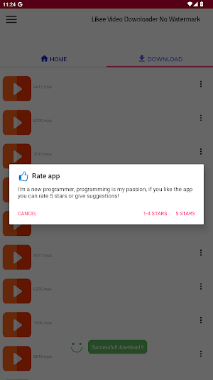 Download Video No WT for Likee Screenshot 2