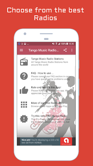 Tango Music Radio Screenshot 0
