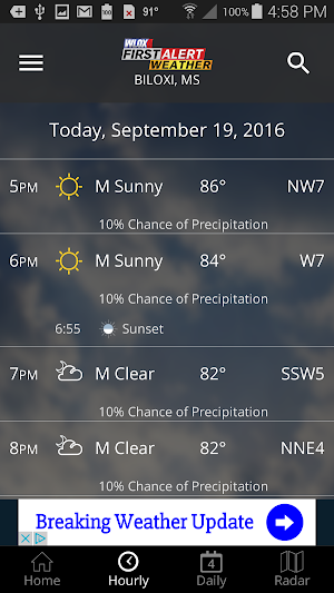 WLOX First Alert Weather Screenshot 1