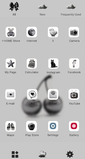 Monochrome Icons Theme +HOME Screenshot 2