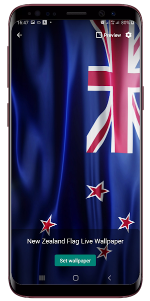 NewZealand Flag Live Wallpaper Screenshot 1