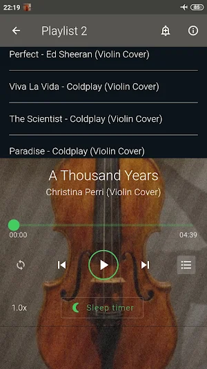 Violin Cover 01 Screenshot 2